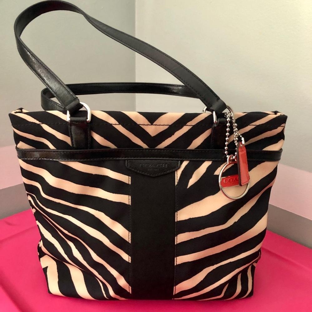 Coach purse - zebra